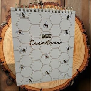 NWOT Bee Creative Spiral Notebook 8.5” W x 11” NWOT